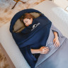 Спальный мешок NATUREHIKE SUNNY DAY PL02 CNK2550WS028 U450, зеленый с коричневым, молния справа 6977465868435