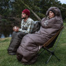 Спальный мешок NATUREHIKE U SERIES U350 двойной хлопок осень-зима молния слева Brown 6927595767221BL